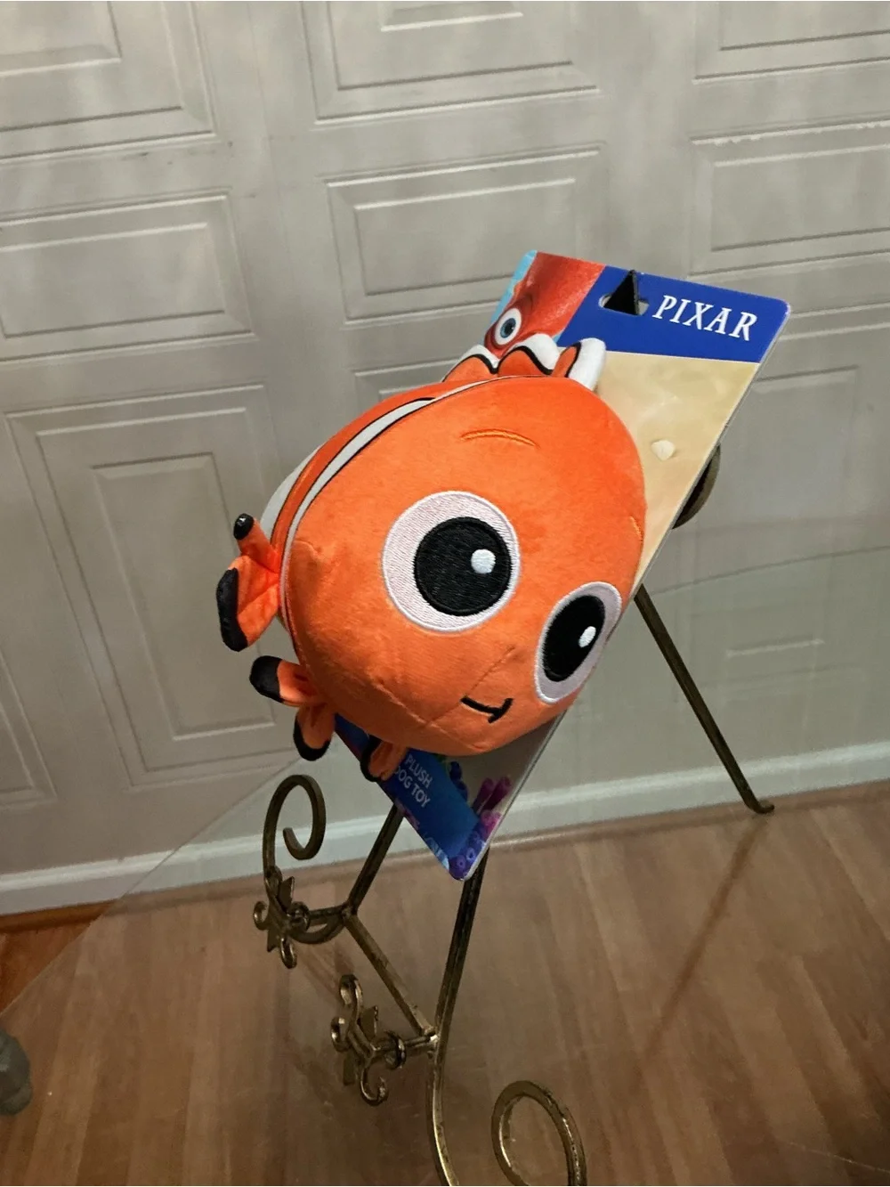 DISNEY PIXAR FINDING NEMO FILM CUDDLY SOFT  11” DOG TOY CLINKER & SQUEAKER